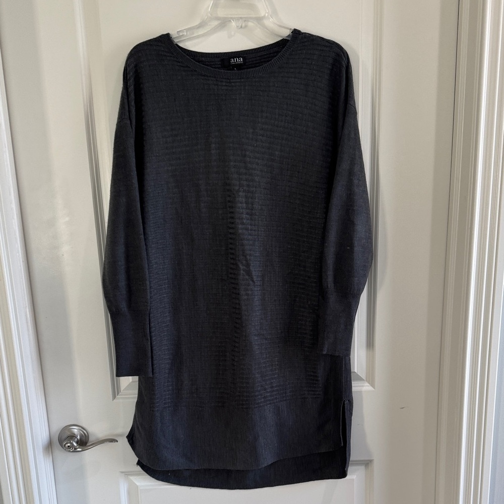 A.NA. Charcoal Women's Tunic Top